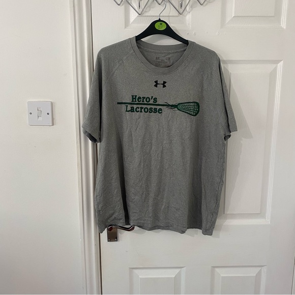 Under Armour Other - Under armour grey loose Hero’s Lacrosse T-shirt size large